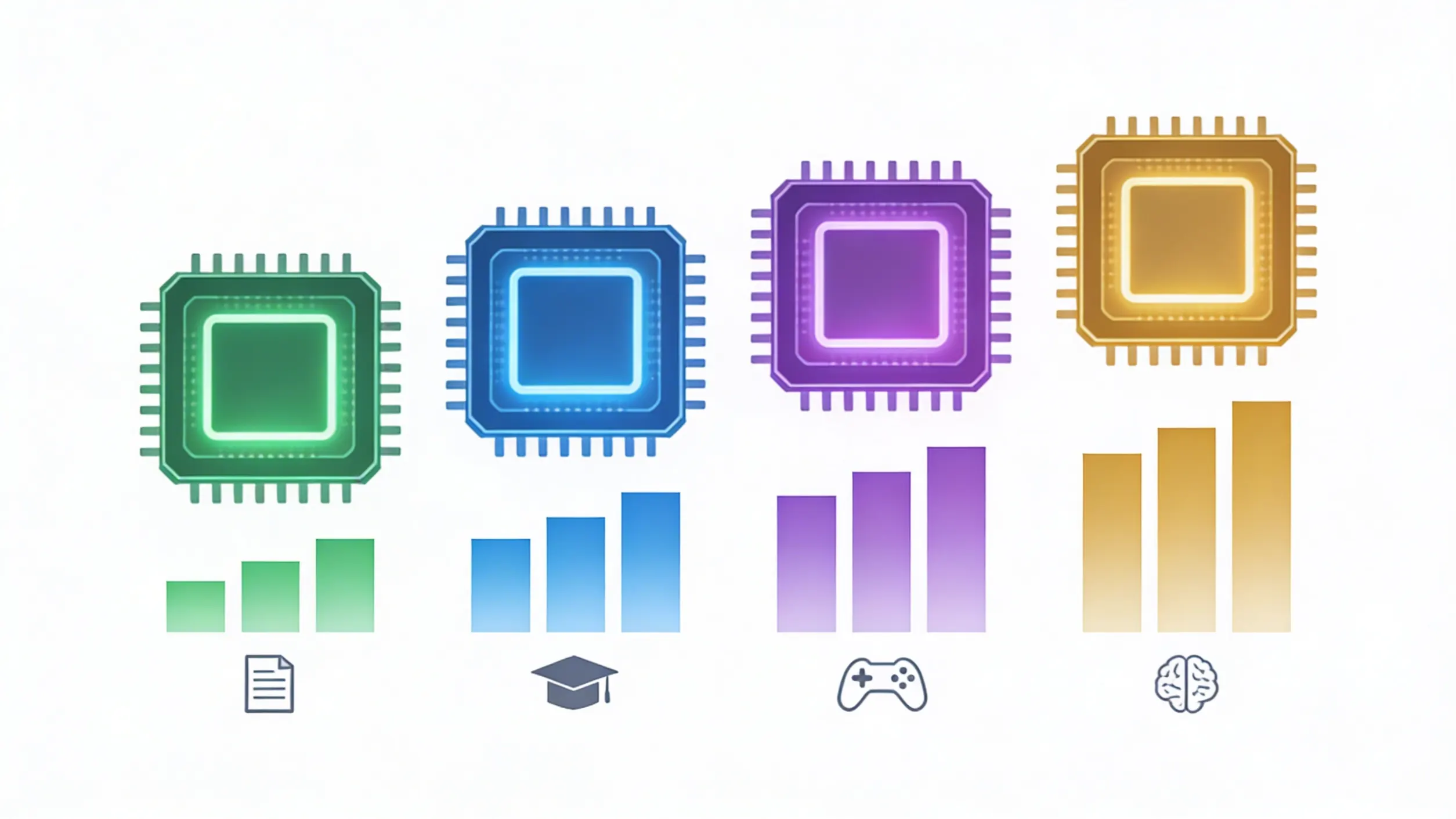 Infographic about PC, laptop and AI rig hardware